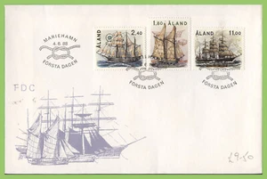 Aland 1988 Sailing Ships set on First Day Cover - Picture 1 of 1