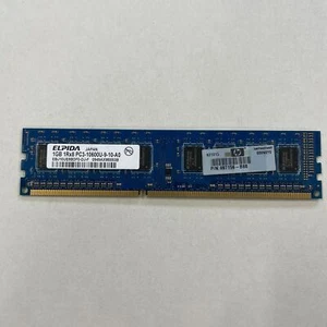 Elpida 1GB DDR3 RAM PC3-10600 1333MHz non-ECC Unbuffered DIMM EBJ10UE8BDF0-DJ-F - Picture 1 of 4