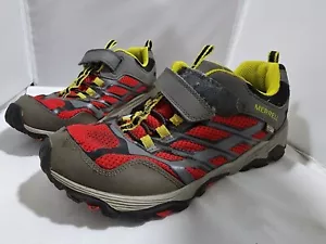 Merrell Moab Grey Red Mens Hiking Boot Shoe Size US7M Select Dry Select Grip - Picture 1 of 12