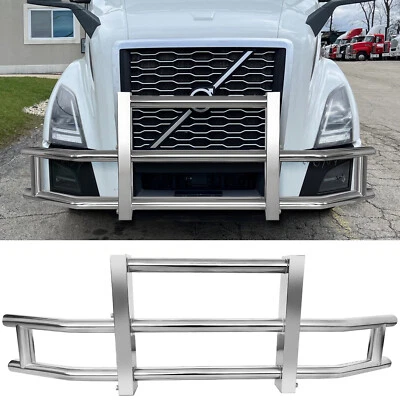 Heavy Duty Deer Guard Truck Bumper For Volvo VN/VNL 2018-2024 2025 WITH Brackets Foto 1 de 4