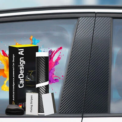 Decoración carbono para VW Golf 5 V Variant moldura embellecedor puerta columna B/C - Imagen 1 de 4