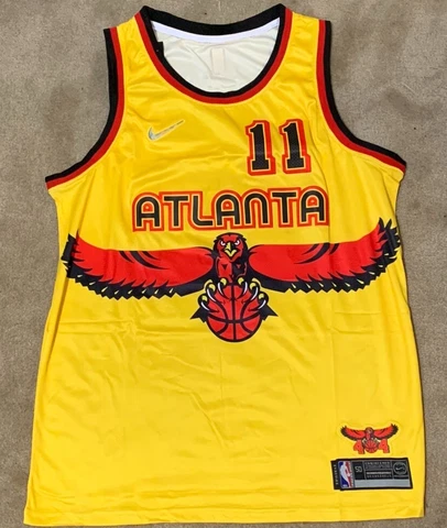 NWT Trae Young Atlanta Hawks 2021/22 City Edition Swingman Jersey Men's Large Cover