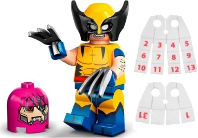 LEGO Marvel Serie 2 Minifigura: Minifigura de Wolverine con LEGO Calendario Hombre Gorra Foto 1 de 3