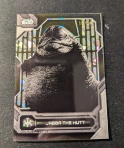 2024 Topps Star Wars High Jabba The Hut 6/50 Black & White Gold Refractor #BW-JH - Picture 1 of 2