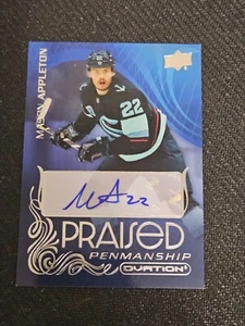 2021-22 Upper Deck Ovation MASON APPLETON PP-MA Praised Penmanship Auto Autograp - Picture 1 of 1