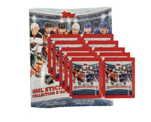 Topps NHL 2022/23 Hockey Sticker – 1x STICKERALBUM + 10x STICKERTÜTEN - Picture 1 of 1