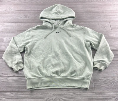 女式 XS 码耐克套衫连帽衫运动装海泡沫绿色中心格子 — 第 1/4 张图片