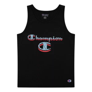 Boys Size XL Champion Halftone Script Tank Top in Black - Picture 1 of 5