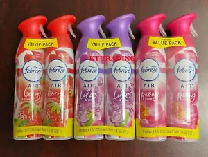 (2-Pk) Febreze AIR Home Auto Odor Eliminator Natural FRESHENER ~ LIMITED EDITION - Picture 1 of 15