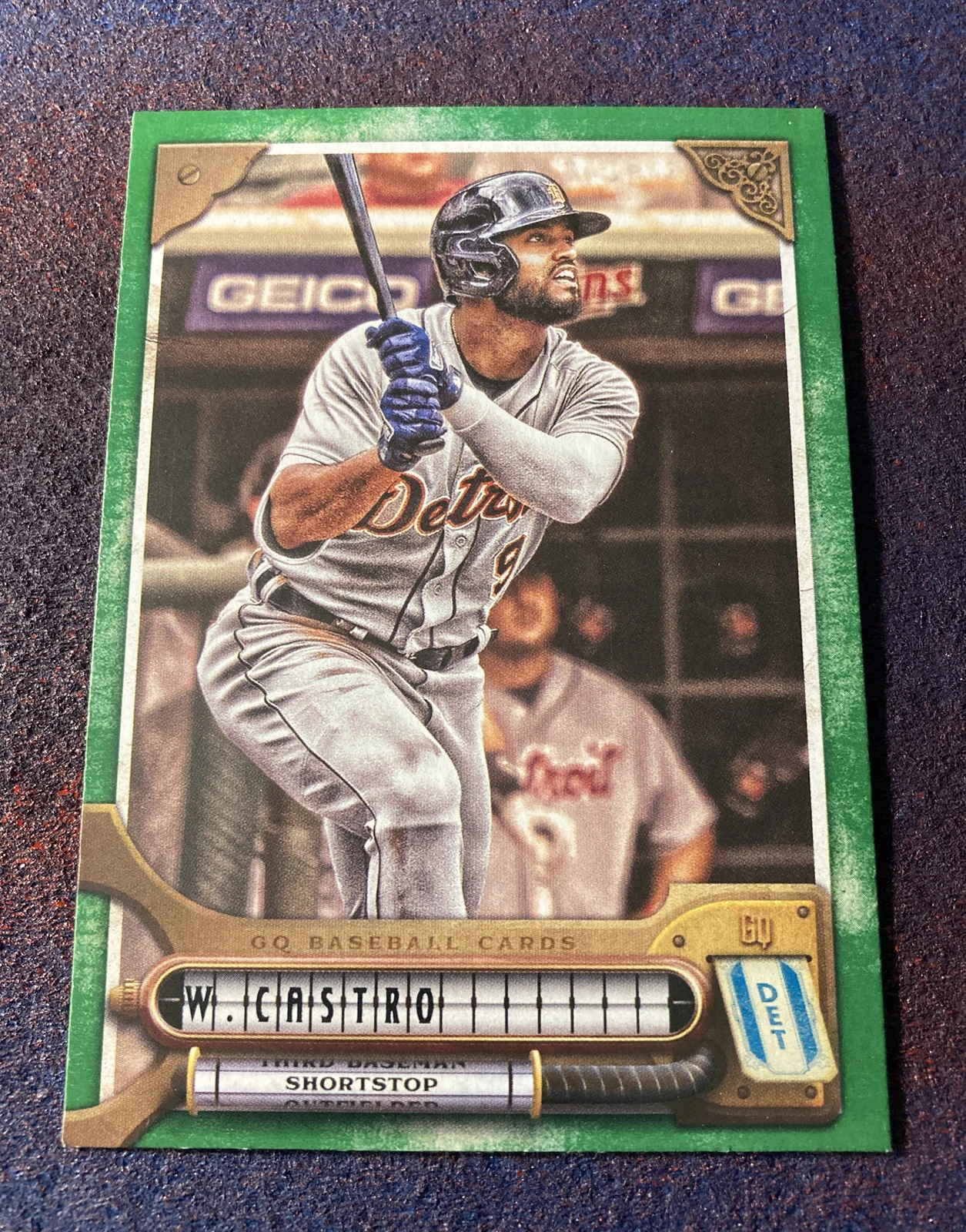 Willi Castro Detroit Tigers - 2022 Gypsy Queen Green Parallel Card #283