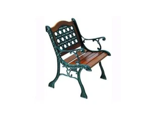 Poltrona da giardino in Rattan ARC con strutture in ghisa e legno naturale - Foto 1 di 1