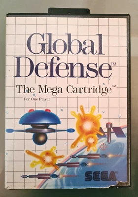 Sega Global Defense, The Mega Cartridge, Box and Manual 1988, Japan - Image 1 of 4