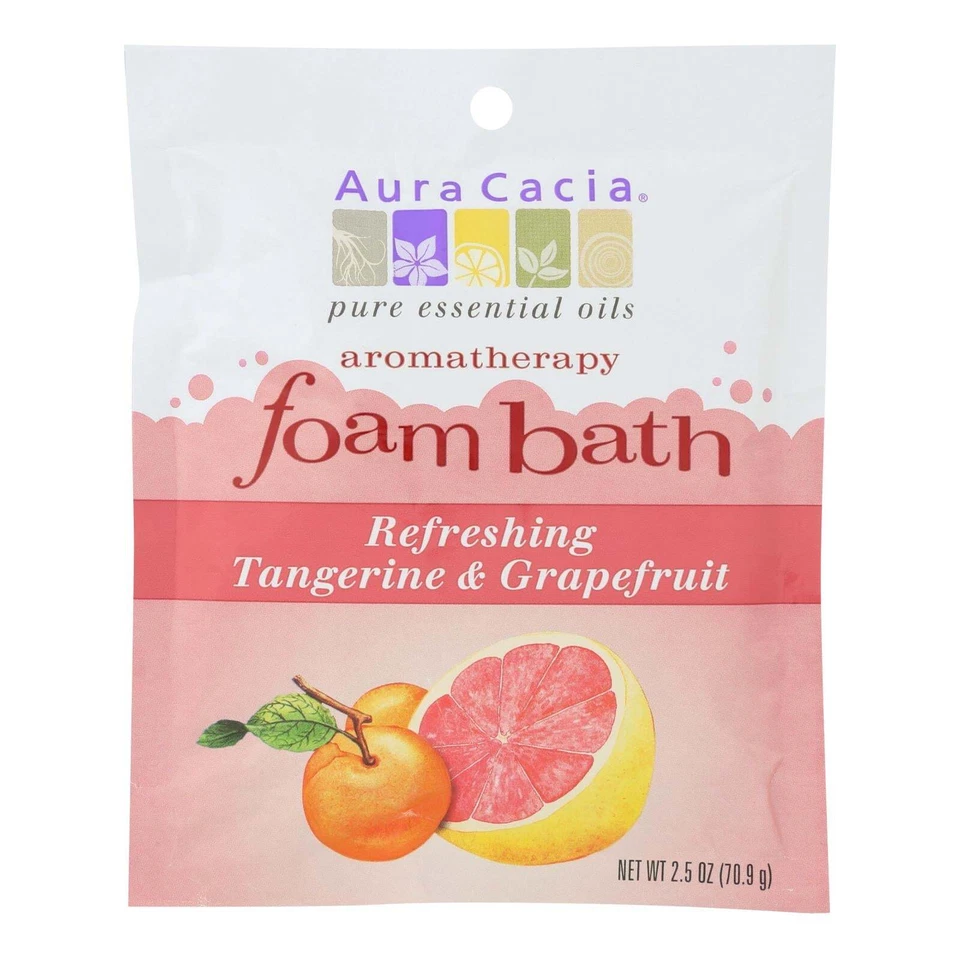 Baño de espuma Aura Cacia refrescante mandarina y pomelo 2,5 OZ Foto 1 de 1
