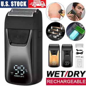 Wet/Dry Reciprocating Shaver Razor Men's Cordless USB Beard Trimmer Machine USA - Picture 1 of 26