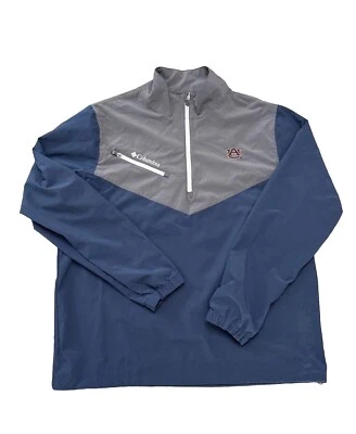Auburn Tiger Windbreaker Men Medium Columbia Golf 1/4 Zip Lightweight - Image 1 of 4