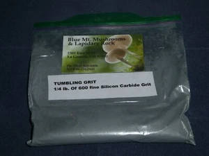 Rock Tumbling Grit - 4 ounces of  600 Silicon Carbide   - Picture 1 of 1