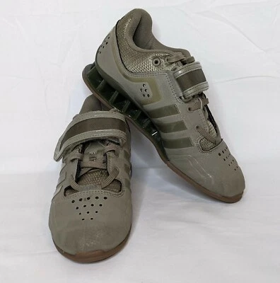 Adidas AdiPower Zapatos de Levantamiento de Pesas Hombres 3.5/Mujeres 5 Acero Gris Verde DA9874 Foto 1 de 4