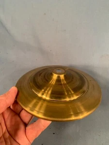 Vintage 6&5/8in Brass Heat Cap for Electric Table Lamp Shade - Picture 1 of 3