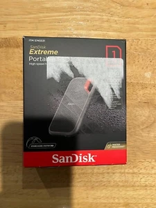 SanDisk NVMe Extreme Portable 1TB External Solid State Drive USB 3.2 USB-C - Afbeelding 1 van 3