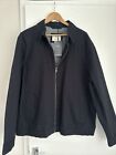 Marks And Spencer Mens Cotton Rich Bomber Jacket Size 2Xl Navy
