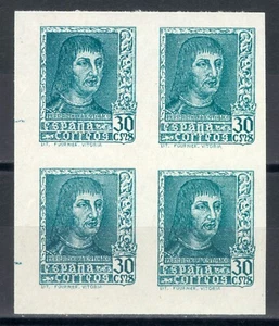 ESPAÑA 1938 - EDIFIL 844Aecc** BLOQUE 4 - VARIEDAD - FERNANDO EL CATÓLICO - MNH - Imagen 1 de 2