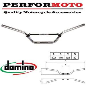 Domino 22mm Medium Bend Silver Offroad Handlebar to fit CH Racing Bikes