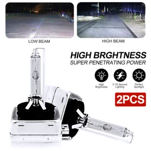 2PCS NEW D1S 6000K FOR 66140 66144 85410 85415 HID XENON HEADLIGHT BULBS SET - Picture 1 of 8