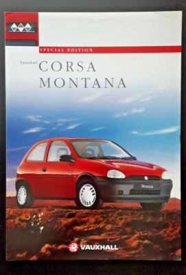 Vauxhall Corsa Montana Special Edition Brochure 1995 - Image 1 of 3