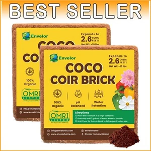 Versatile Coco Coir Potting Medium - Expands 18 Gallons for All Garden Projects - Picture 1 of 11