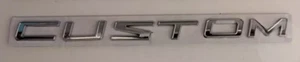 Chrome Silver Rear Tailgate Door Badge for Ford CUSTOM Van 2014-2022 - Picture 1 of 3
