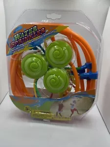 12' Wiggling Garden Lawn Sprinkler Watering Patio Yard Kids Fun Green/Orange - Picture 1 of 6