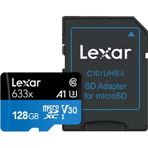 Lexar 32GB 64GB 128GB 256GB 512GB micro SD SDHC SDXC HD 4K Card Lot 100MB/s 633X - Picture 1 of 30