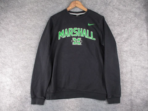 Nike Marshall Thundering Herd Sweatshirt Mens Small Crewneck Sweater Pullover Cover