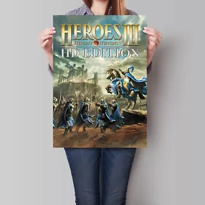 Heroes 3 Poster Might & Magic Gaming Art HD Edition A2 A3 - Afbeelding 1 van 5