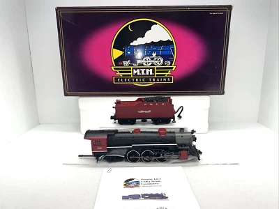 MTH Premier 20-3087-1 Gulf Mobile & Ohio 4-6-2 Pacific PS.2 O Used BCR #5296 GMO - Image 1 of 4