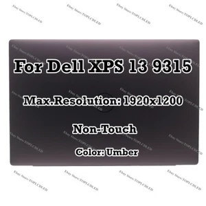 Umber 13.4" Dell XPS 13 9315 FHD LCD LED Non-Touch Screen Display Panel Assembly - Picture 1 of 7