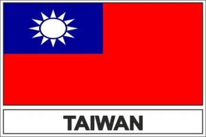 Sticker flag vinyl country  RC taiwan - Picture 1 of 1