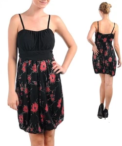 Ladies Women Cocktail Party Dress Black/Red Size 16 2XL Made in USA NEW - Picture 1 of 1