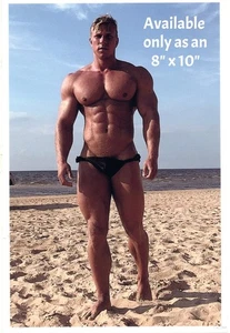 Edgar Snepsts Beefcake Bodybuilder On Beach 8x10 Photo Photograph Reprint 325 - Picture 1 of 1