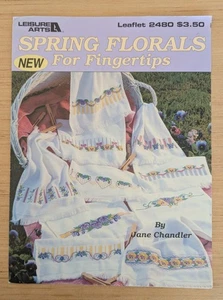 Spring Florals for Fingertips Cross Stitch Pattern Booklet by Leisure Arts - Picture 1 of 2