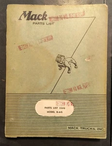 Mack Truck B-41S Teilebuch 1954 Semi Heavy Duty Diesel Diagramm Schaltplan  - Bild 1 von 24
