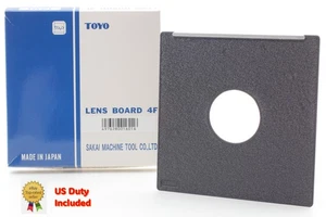 [Unused in Box] Toyo Field 110x110mm Lens Board for No.0 Shutter From JAPAN - Picture 1 of 9