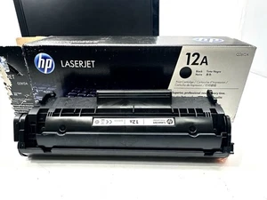 HP 12A Q2612A Black Toner Cartridge for LaserJet Printer Office OEM Open box New - Picture 1 of 9