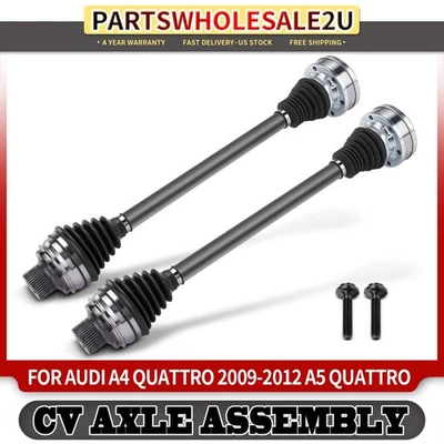 Conjunto de eje CV trasero izquierdo y derecho 2 piezas para Audi A4 Quattro 2009-2012 A5 Quattro Foto 1 de 4