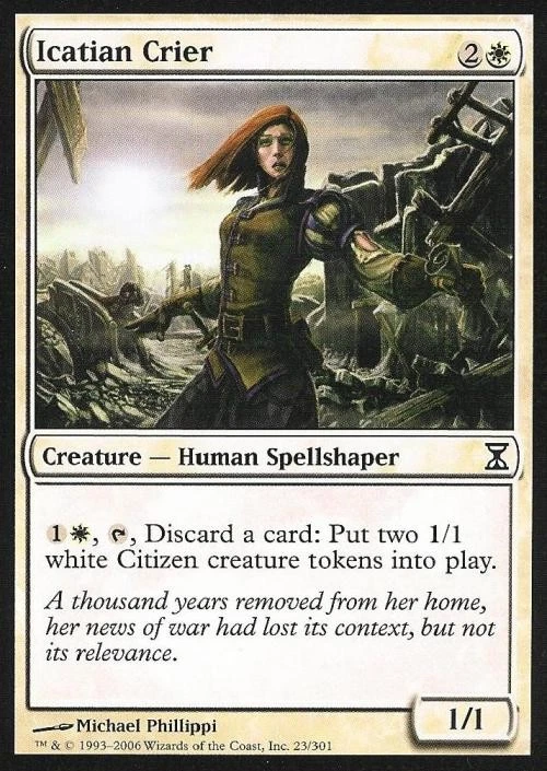 Icatian Crier - Medium Play MTG Time Spiral - Image 1 of 1