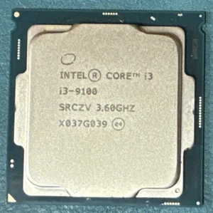 Procesador Intel Core i3-9100 SRCZV 3,60 GHz CPU 6 MB de caché 4 núcleos para escritorio - Imagen 1 de 2