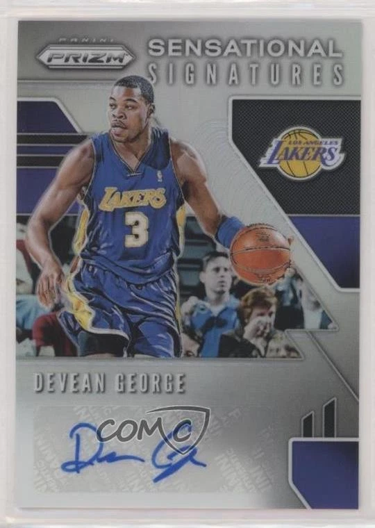 2019-20 Panini Prizm Sensational Signatures Silver Devean George #SS-DGR Auto - Image 1 of 2
