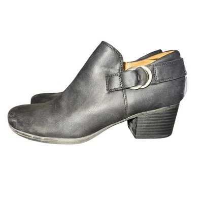 Natural Soul Candie Ankle Boots Womens Size 8.5 Black Faux Leather Booties Shoes - Image 1 of 4