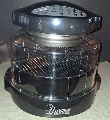 Neu NuWave Pro Hearthware Infrarot-Ofen schwarz Modell 20322 ohne Box mit Verlängerungsring - Bild 1 von 4