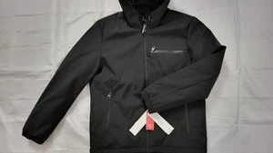 NUOVA GIACCA CON CAPPUCCIO CALVIN KLEIN UOMO INFINITE STRETCH IMPERMEABILE NERA TAGLIA M - Foto 1 di 4